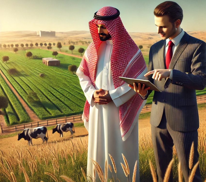 مستثمر يتفقد المشروع